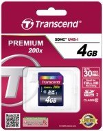 Transcend SDHC Class 10 4GB - cena, srovnání