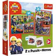 Trefl Puzzle 2v1 + pexeso - Tím požiarnika Sama - cena, srovnání