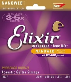 Elixir Acoustic Nanoweb Phosphor Bronze Light Medium