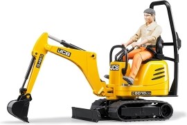 Bruder Mikrobager JCB s figúrkou 06202