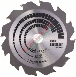 Bosch Pílový kotúč Construct Wood 2608640630