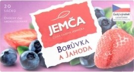 Tata Global Beverages Jemča Čučoriedka a jahoda ovocný čaj aromatizovaný 20x2g