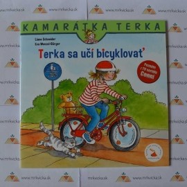 Terka sa učí bicyklovať