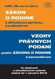 Zákon o rodine s dôvodovou správou, a judikatúrou