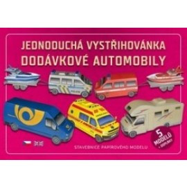 Jednoduchá vystřihovánka dodávkové automobily