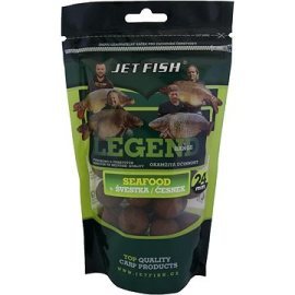 Jet Fish Boilies Legend Seafood + Slivka/Cesnak 24mm 250g