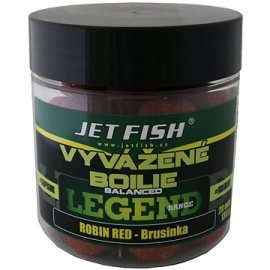 Jet Fish Vyvážené boilies Legend, Robin Red + Brusnica 20mm 130g