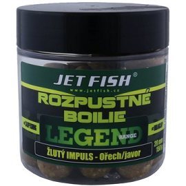 Jet Fish Rozpustné boilies Legend, Žltý impulz + Orech/Javor 20mm 150g