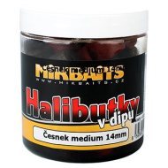 Mikbaits Halibutky v dipe Cesnak 14mm 250ml - cena, srovnání