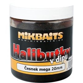 Mikbaits Halibutky v dipe Cesnak 20mm 250ml