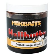 Mikbaits Halibutky v dipe Cesnak 20mm 250ml - cena, srovnání