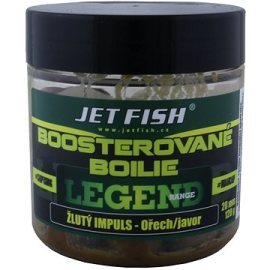 Jet Fish Boosterované Boilie Legend Žltý impulz + Orech/Javor 20mm 120g