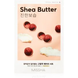 Missha Airy Fit Shea Butter plátenná maska s vysoko hydratačným a vyživujúcim účinkom 19g