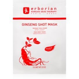 Erborian Ginseng Shot Mask plátenná maska s vyhladzujúcim efektom 15g