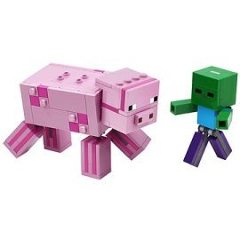 Lego Minecraft 21157 Velká figurka: Prase s malou zombie