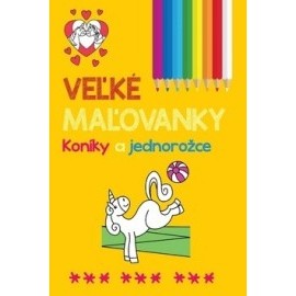 Veľké maľovanky Koníky a jednorožce