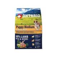Ontario Puppy Medium Lamb & Rice 2.25kg - cena, srovnání
