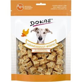 Dokas Kuracie kocky s batatmi a ľanovým semienkom 150g