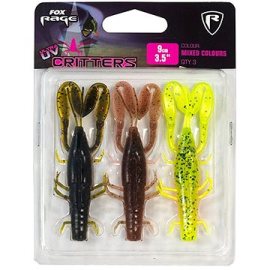 Fox Rage Critters 9cm UV Mixed Colours 3 ks