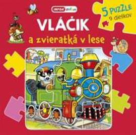 Vláčik a zvieratká v lese - puzzle