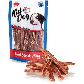 KidDog Beef Steak Strips 80g