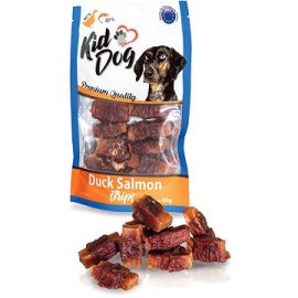 KidDog Duck Salmon Strips 80g