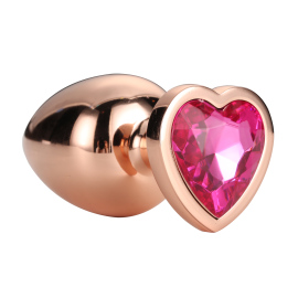 Dream Toys Gleaming Love Plug Rose Gold Large