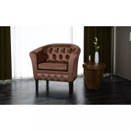 vidaXL Chesterfield kreslo umelá koža 60706 - cena, srovnání