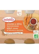 Babybio Zelenina s cestovinami na bolonský spôsob s hovädzím 2x200g - cena, srovnání