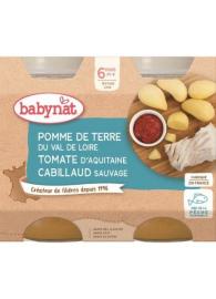 Babybio Menu zemiaky s treskou 2x200g