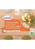 Babybio Menu zemiaky a hrášok so šunkou 2x200g - cena, srovnání