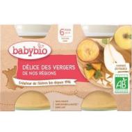 Babybio Príkrm ovocná zmes 2x130g - cena, srovnání