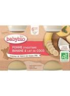 Babybio Jablko banán s kokosovým mliekom 2x130g - cena, srovnání