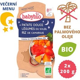 Babybio Sladké zemiaky s letnou zeleninou 2x200g