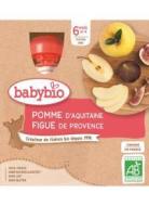 Babybio Pyré jablko figa 4x90g - cena, srovnání