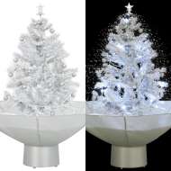 vidaXL Snežiaci vianočný stromček dáždnikovým podstavcom biely 75cm - cena, srovnání