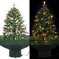 vidaXL Snežiaci vianočný stromček dáždnikovým podstavcom zelený 75cm - cena, srovnání