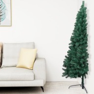 vidaXL Umelý polovičný vianočný stromček s podstavcom,zelený 180cm ,PVC - cena, srovnání