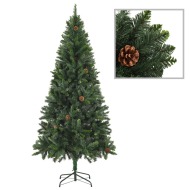vidaXL Umelý vianočný stromček s borovicovými šiškami zelený 180cm - cena, srovnání