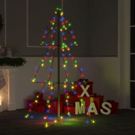 vidaXL Vianočný stromček kužeľ 160 LED exteriér a interiér 78x120cm - cena, srovnání
