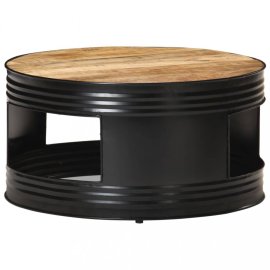 vidaXL Konferenčný stolík hnedá / čierna Mangovníkové drevo 321931