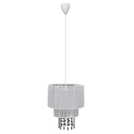 vidaXL 240681 Pendant Ceiling Lamp Chandelier Crystal White