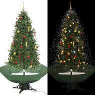 vidaXL Snežiaci vianočný stromček dáždnikovým podstavcom zelený 190cm - cena, srovnání