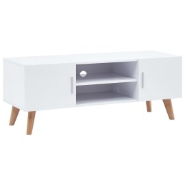 vidaXL TV skrinka biela 120x40x46 cm MDF