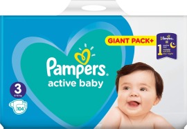 Pampers Active Baby 3 6-10kg 104ks