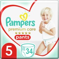 Pampers Premium Care Pants 5 12-17kg 34ks - cena, srovnání