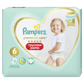 Pampers Premium Care Pants 6 16kg+ 31ks