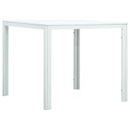 vidaXL Konferenčný stolík, biely 78x78x74 cm, HDPE, drevený vzhľad - cena, srovnání