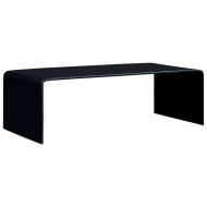 vidaXL Konferenčný stolík, čierny 98x45x31 cm, tvrdené sklo - cena, srovnání