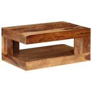 vidaXL Konferenčný stolík, drevený masív sheesham - cena, srovnání